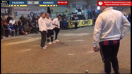 Supranational d'Orange 2017 : Huitième FAZZINO vs SARRIO