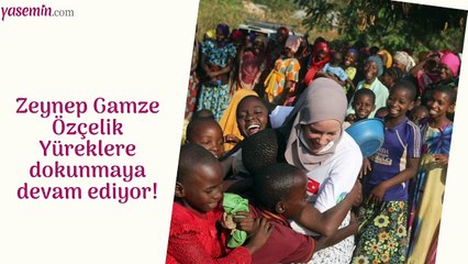 Gamze Özçelik Gazze halkını unutmadı!