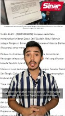 Sudah dapat surat Tajuddin ucap terima kasih