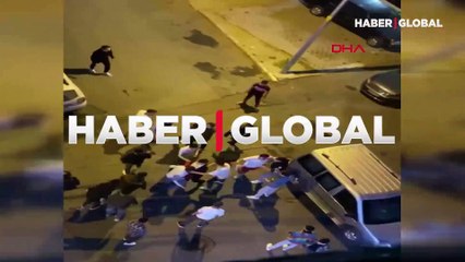 Araca bindirilen kişiyi vatandaşlar kurtardı