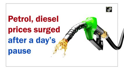 Petrol, diesel prices surge to record highs after a day’s pause