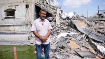 GAZZE - İsrail'in Gazze saldırılarında tek geçim kaynağı balıkçılık olan Filistinlinin balık çiftliği yerle bir oldu