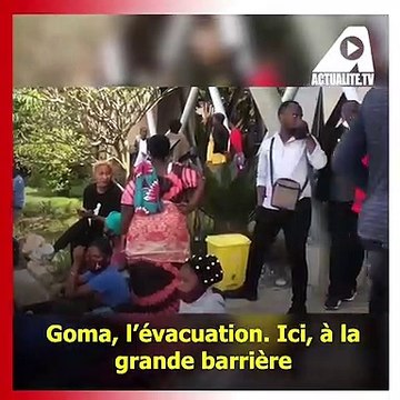 Goma-Nyiragongo: l’évacuation se poursuit vers Sake, Rutshuru, Bukavu et Gisenyi