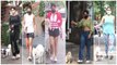 Khushi Kapoor, Malaika Arora & Other Celebs Snapped With Their Pet Dog In The City