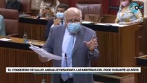 El consejero de Salud andaluz desmonta en dos minutos las mentiras del PSOE durante 40 años