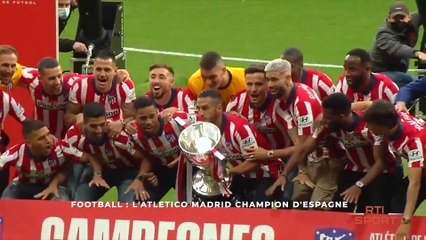 Foot Atletico champions d'Espagne