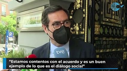 Garamendi sobre los ERTE: "es un buen ejemplo del diálogo social"