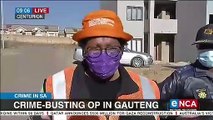 Crime busting operation underway in Gauteng