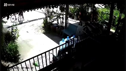 สงขลา นาทีชายวัย 40 ปี หลอนยาคลุ้มคลั่งใช้ขวดเบียร์ปาใส่บ้านพักและสุนัข