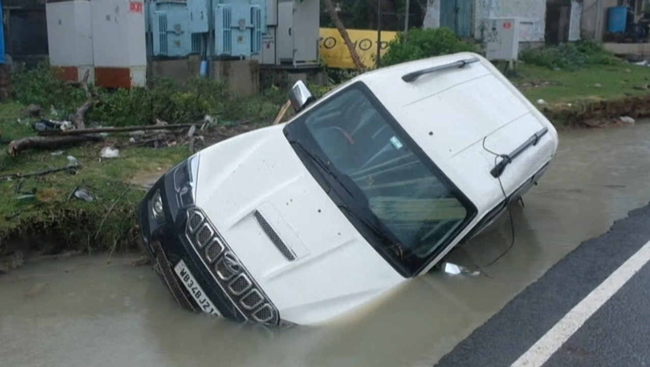 Flooding and debris litter India after Cyclone Yaas