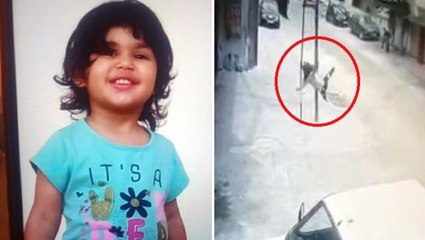 2 yaşındaki çocuk balkondan böyle düştü! O anlar güvenlik kamerasında