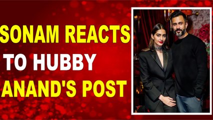 Sonam Kapoor reacts to hubby Anand Ahuja's late anniversary post