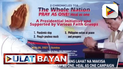 Opara, inanyayahan ang lahat na makiisa sa whole nation pray as one, heal as one campaign para labanan ang COVID-19 pandemic