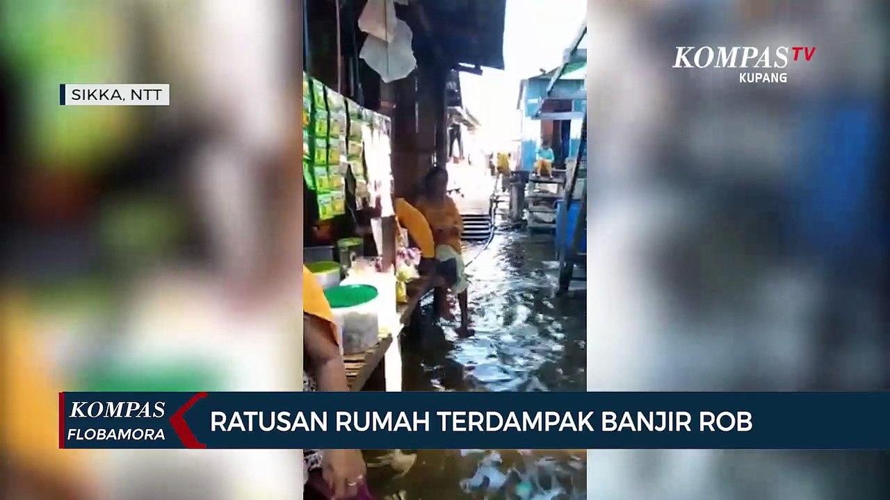 Ratusan Rumah Terdampak Banjir Rob Pasca Gerhana Bulan Total