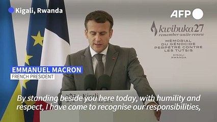 Macron recognises France's 'responsibility' in Rwanda genocide