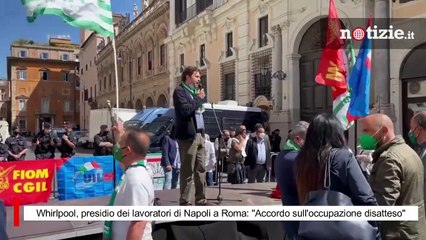 Whirlpool, presidio dei lavoratori di Napoli a Roma: "Accordo sull'occupazione disatteso"