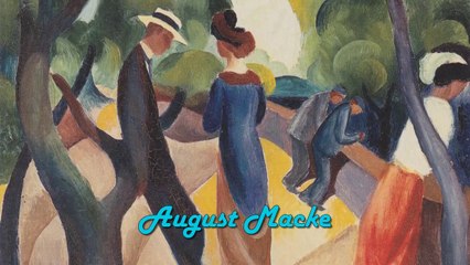 Painting – Music by George Gachechiladze. August Macke