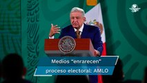 AMLO: Medios “enrarecen” proceso electoral con 