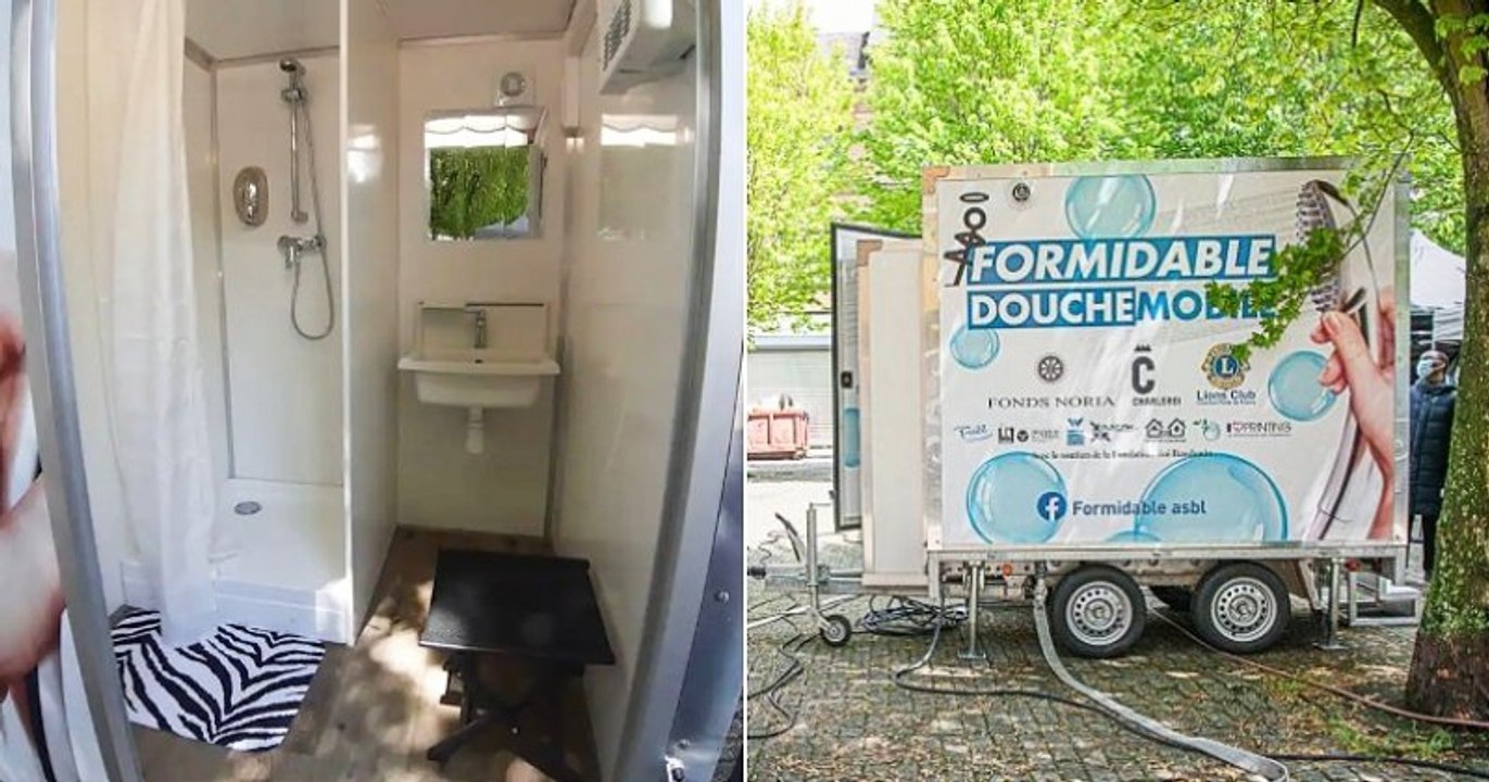 Charleroi : un fourgon sillonne la ville pour permettre aux sans-abri de prendre une douche et laver leurs vêtements