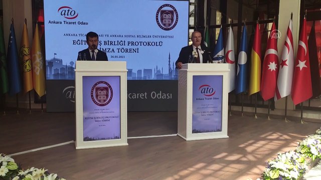 ANKARA - ATO ile Ankara Sosyal Bilimler Üniversitesi eğitimde iş birliğine gidiyor