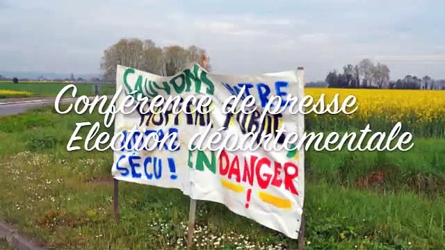 Conférence presse du PCF pour election du canton des vallées de l'Ousse et du Lagoin
