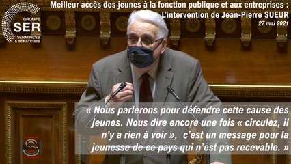 Meilleur accès des jeunes à la fonction publique et aux entreprises : l'intervention de Jean-Pierre Sueur