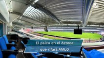 AMLO: Palco del Estadio Azteca que se rifará el 15 de septiembre pertenecía al gobierno