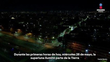 Así se vió el fenómeno de la superluna con luna de sangre