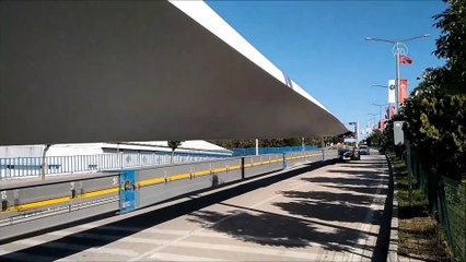 SAMSUN - 75 metre uzunluğundaki rüzgar türbininin kanatları tırlarla taşındı