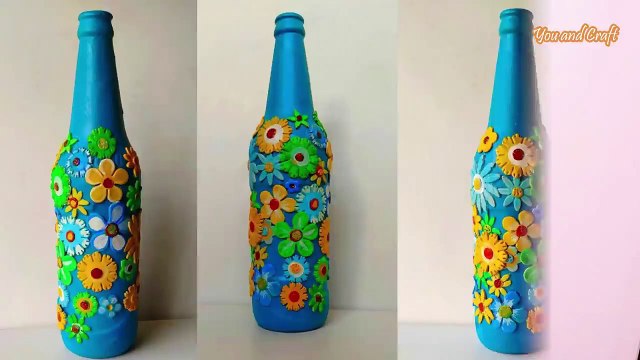 5 Diy Bottle Art / Bottle Decoration Ideas