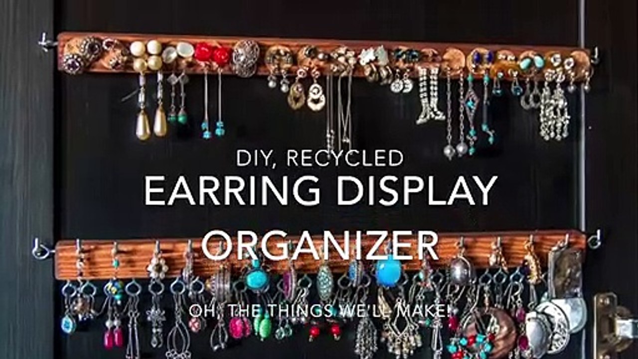 Diy Earring Holder Display Organizer video Dailymotion