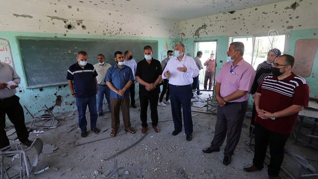 GAZZE - İsrail'in Gazze'ye yönelik saldırılarında 55'i anaokulu 187 okul zarar gördü