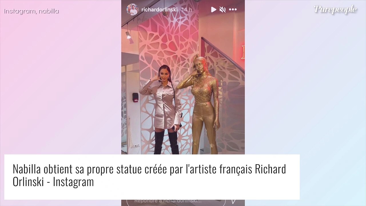 Nabilla honorée par un célèbre sculpteur : elle a sa propre statue, sa copie-conforme !
