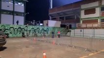 Torcedores da Chapecoense protestam após derrota na final do Catarinense