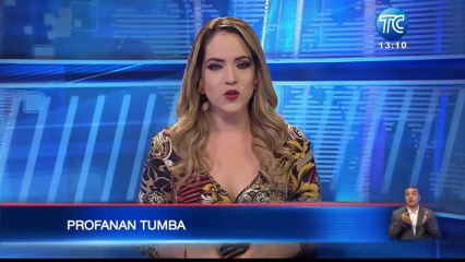 Profanan la tumba de un policía en Daule