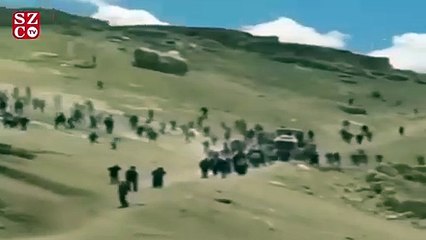 Gürpınar'da mermer ocağı gerginliği