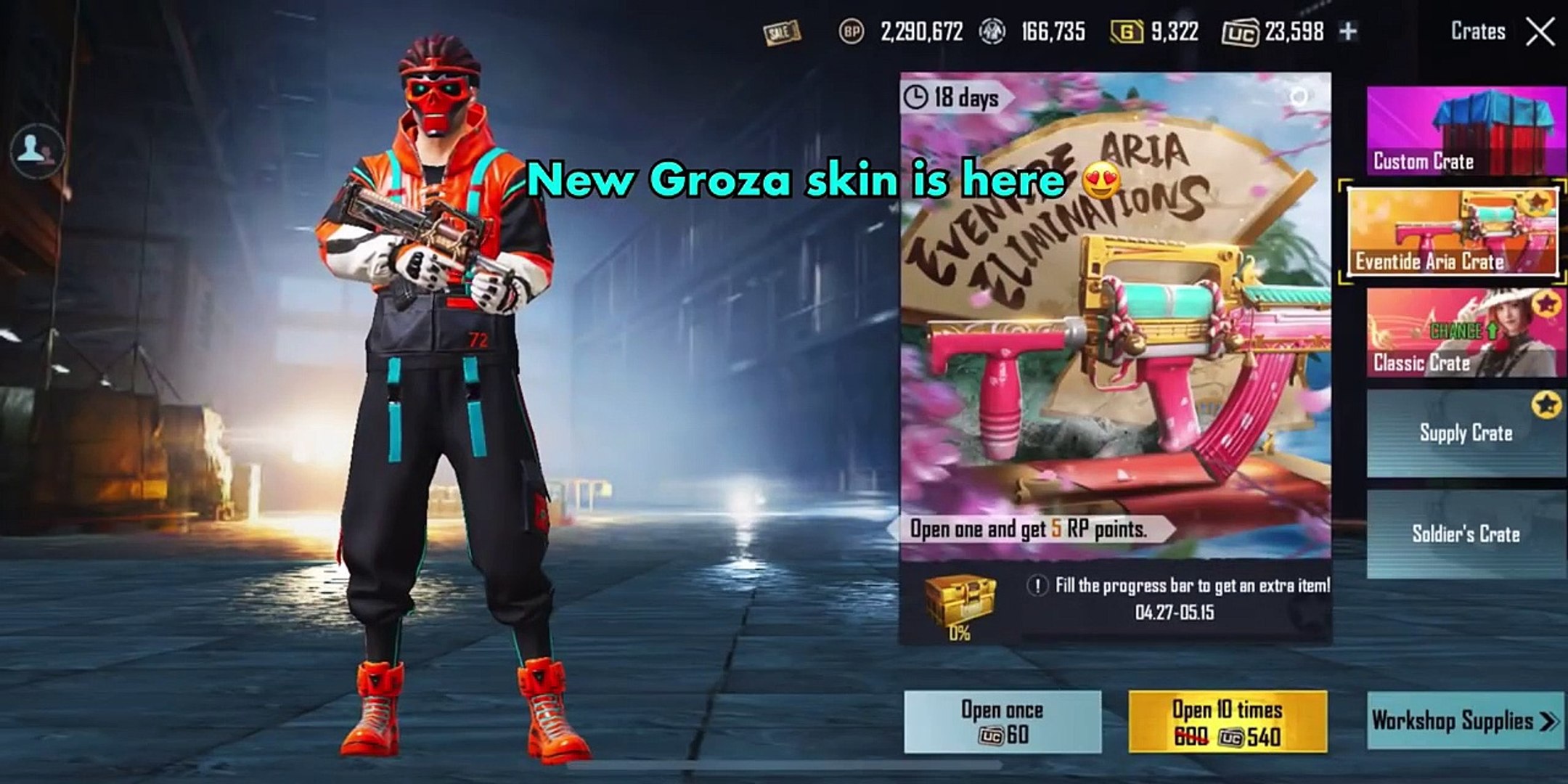 $19.000 Uc On New Groza | Pubg Mobile