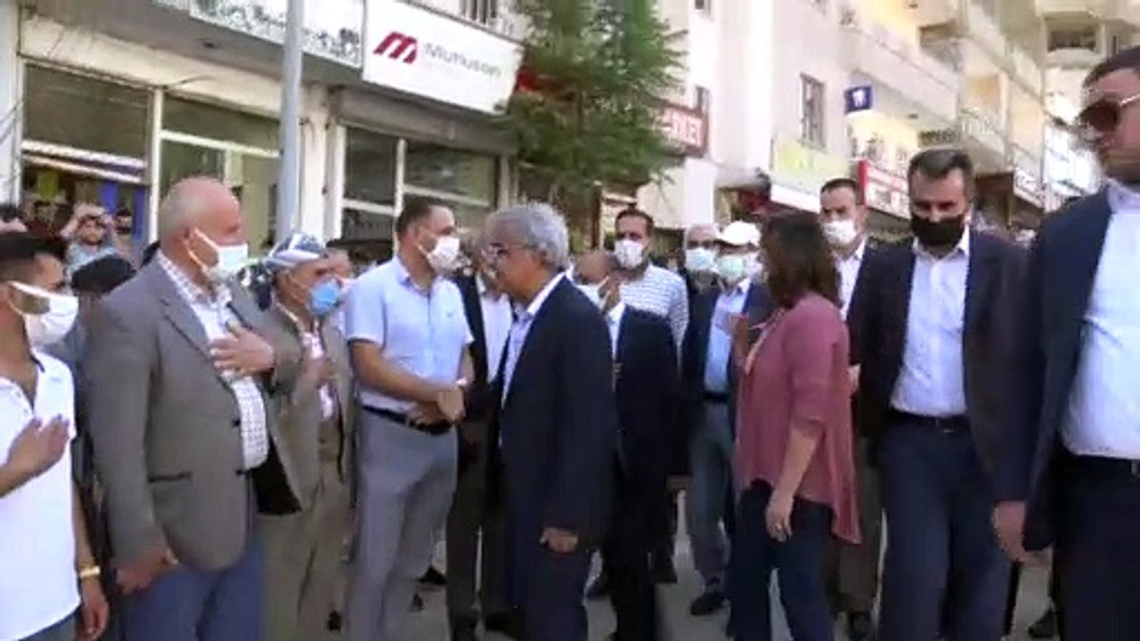 HAKKARİ - HDP Eş Genel Başkanı Mithat Sancar es...