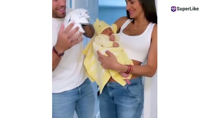 Valerie Domínguez mostró el rostro de su bebé Thiago en divertido video