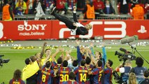 La historia detrás de la foto: El último manteo de Pep Guardiola en una Champions League