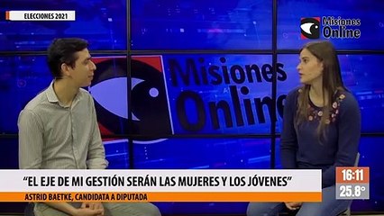 “El eje de mi gestión serán las mujeres y los jóvenes”