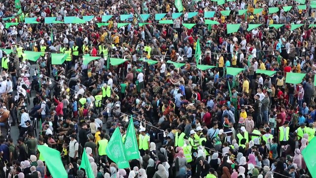 GAZZE - İsrail saldırılarında hayatlarını kaybeden Filistinliler için Gazze'de anma etkinliği düzenlendi