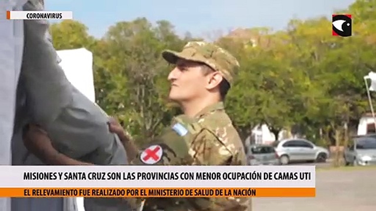 Misiones y Santa Cruz son las dos provincias con menor porcentaje de ocupación de camas UTI