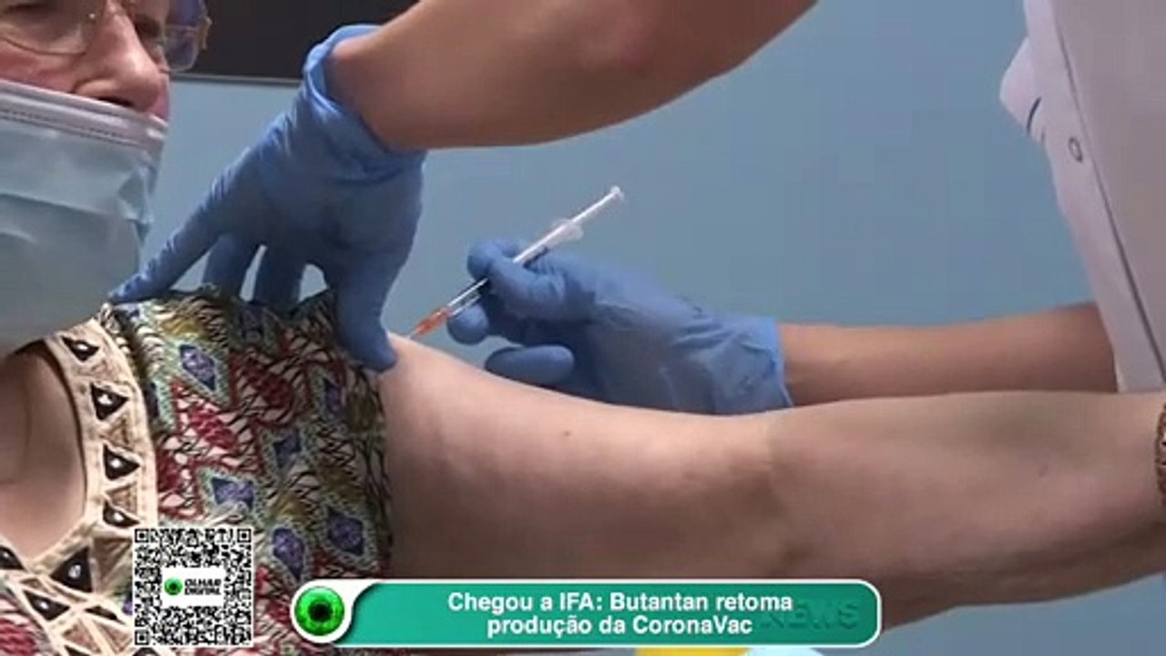 Chegou a IFA- Butantan retoma produção da CoronaVac
