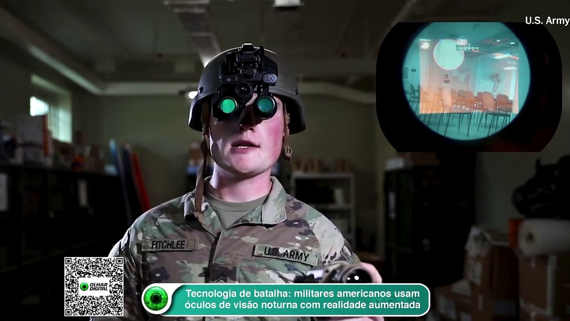 Tecnologia de batalha- militares americanos usam óculos de visão noturna  com realidade aumentada - Vídeo Dailymotion