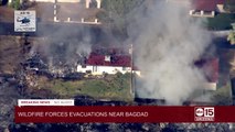 Spur Fire: Homes, buildings burn in Bagdad, Arizona