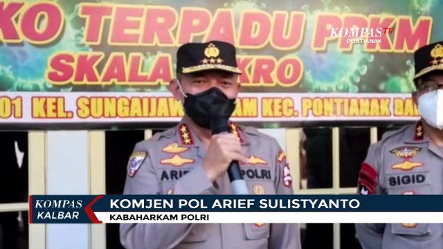 Kabaharkam Polri Tinjau Posko PPKM Mikro di Pontianak