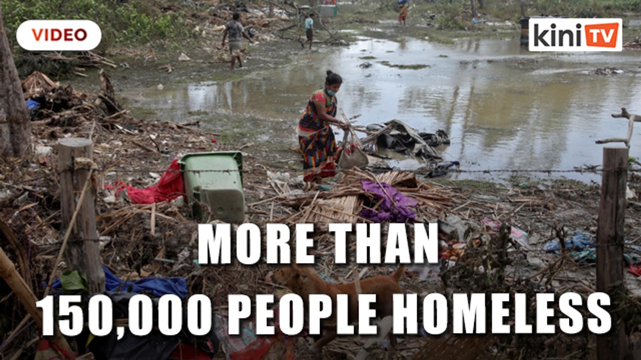 Cyclone leaves more than 150,000 people homeless in eastern India