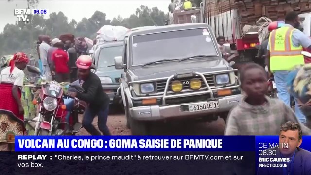 Volcan Nyiragongo: les habitants de Goma, en République démocratique du Congo, fuient la ville