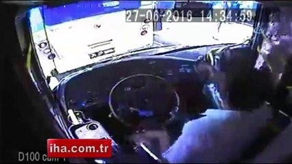 Otobüs şoförüne akbil dayağı